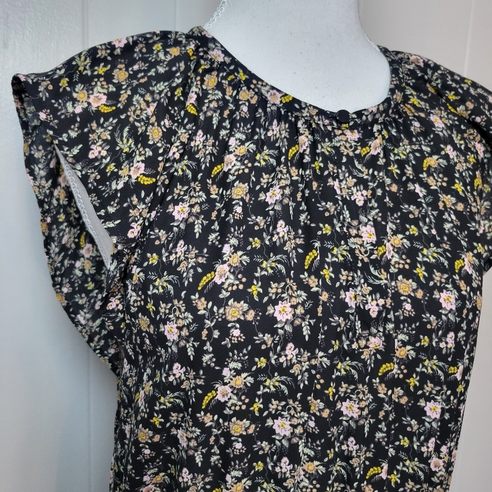 J. Crew Black Floral Midi Dress - Picture 5 of 12